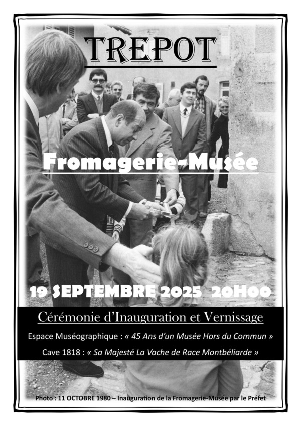 Affiche de la soirée cérémonie vernisage du 19 septembre 2025