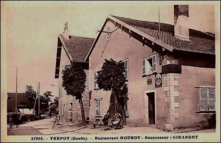 Carte postale de Trépot et du Restaurant Mourot