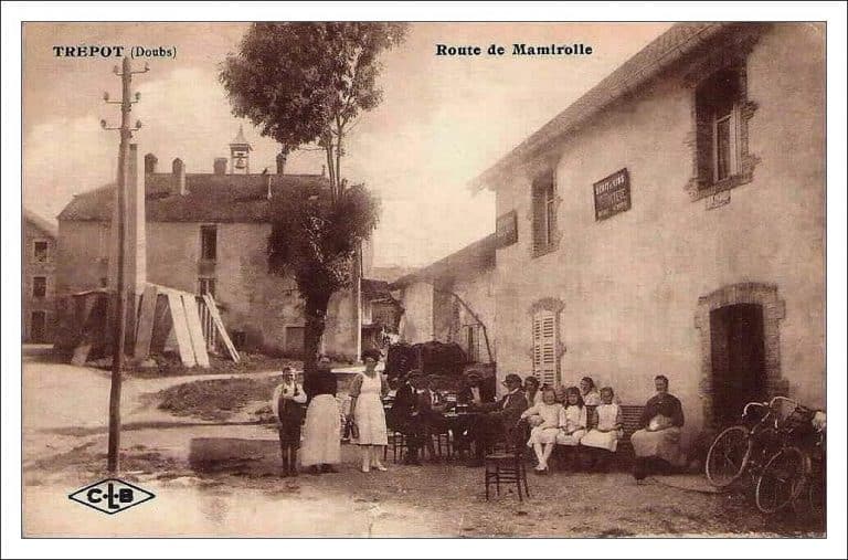 Carte postale de la route de Mamirolle