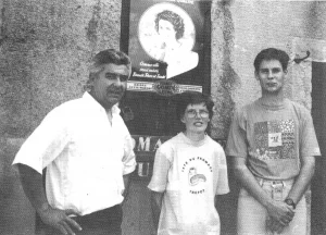 Anne Liégeon en 1992 à Trépot lors d’une activité liée à la fromagerie